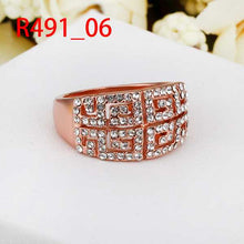 18k gold plated wedding rings crystal men ring jewerly accessories SMTPR491