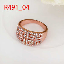 18k gold plated wedding rings crystal men ring jewerly accessories SMTPR491