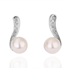 18K Gold Plating earrings heart and beads stud earrings oorbellen 100% Hand Madeball HBE288