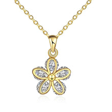 18K Gold Plating necklaces & pendants yellow butterlly bead necklace horloge HBN216