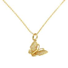 18K Gold Plating necklaces & pendants yellow butterlly bead necklace horloge HBN216