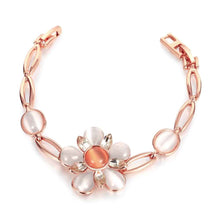 18K Real Gold Plated bracelet Flower opening men bracelet margarida HBB054