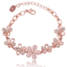 18K Real Gold Plated bracelet Flower opening men bracelet margarida HBB054