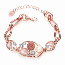 18K Real Gold Plated bracelet Flower opening men bracelet margarida HBB054