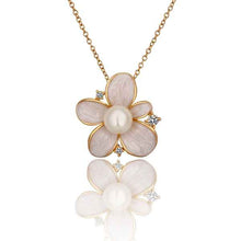 18K Real Gold Plated necklace women Irregular flower set bead choker Jewelry European Style HBN077