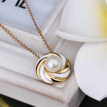 18K Real Gold Plated pendants Wound coil maxi colar ruby jewelry HBN072