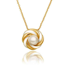 18K Real Gold Plated pendants Wound coil maxi colar ruby jewelry HBN072