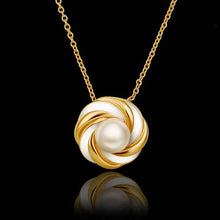 18K Real Gold Plated pendants Wound coil maxi colar ruby jewelry HBN072