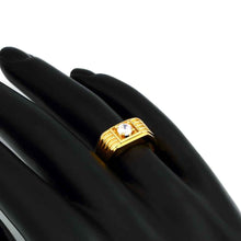 18k gold plated engagement ring Victory stone bague collier plastron HBR250