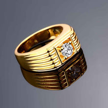 18k gold plated engagement ring Victory stone bague collier plastron HBR250