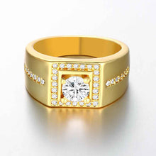 18k gold plated engagement ring Victory stone bague collier plastron HBR250
