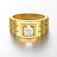 18k gold plated engagement ring Victory stone bague collier plastron HBR250