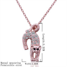 18k gold plated statement necklace  Crystal Leopard kolye sport HBN239