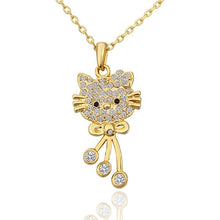 18k gold plated statement necklace  Crystal Leopard kolye sport HBN239