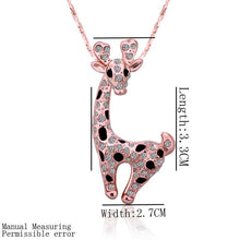 18k gold plated statement necklace  Crystal Leopard kolye sport HBN239