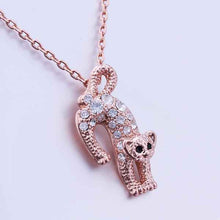 18k gold plated statement necklace  Crystal Leopard kolye sport HBN239