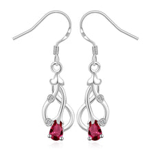 Lose Money Promotions silver earings Red Stone drop brincos de festa Costume Jewellery HBE280