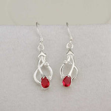 Lose Money Promotions silver earings Red Stone drop brincos de festa Costume Jewellery HBE280