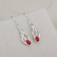 Lose Money Promotions silver earings Red Stone drop brincos de festa Costume Jewellery HBE280