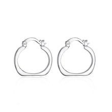 Lose Money Promotions silver earings fashion jewelry Flat Square Round hoop brinco sport SMTE123