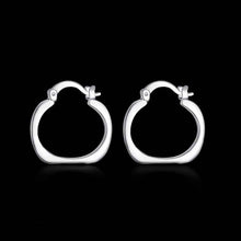 Lose Money Promotions silver earings fashion jewelry Flat Square Round hoop brinco sport SMTE123