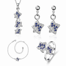 Lose Money Promotions silver jewelry set Double star Rhinestone Ring + Earrings Sets for women jewellery HBS042