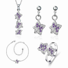 Lose Money Promotions silver jewelry set Double star Rhinestone Ring + Earrings Sets for women jewellery HBS042