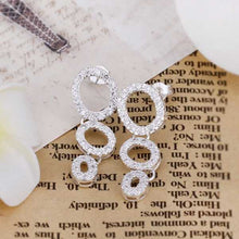 Lose Money Promotions silver plated earring Insets Three Circle drop brincos de festa 100% Hand Madeball