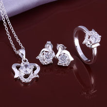 Lose Money Promotions silver plated jewelry sets white rose R+E+N Sets for women bijoux HBS052