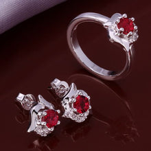 Lose Money Promotions silver plated jewelry sets white rose R+E+N Sets for women bijoux HBS052