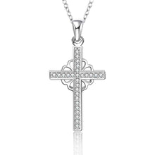 Lose Money Promotions silver plated necklace women White Mediate Cross collane collier plastron femme HBN111