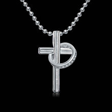 Lose Money Promotions silver plated necklace women White Mediate Cross collane collier plastron femme HBN111