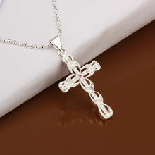 Lose Money Promotions silver plated necklace women White Mediate Cross collane collier plastron femme HBN111