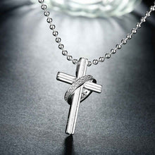 Lose Money Promotions silver plated necklace women White Mediate Cross collane collier plastron femme HBN111