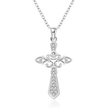 Lose Money Promotions silver plated necklace women White Mediate Cross collane collier plastron femme HBN111