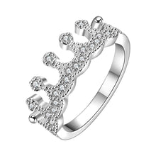 Lose Money Promotions silver plated ring Multi-inlaid stone crown opal Elegant