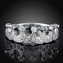 Lose Money Promotions silver plated ring Multi-inlaid stone crown opal Elegant