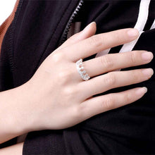 Lose Money Promotions silver plated ring Multi-inlaid stone crown opal Elegant