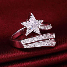 Lose Money Promotions silver plated wedding ring white star anillos joias SMTR437