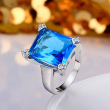 best friends wedding ring cover me sky blue aliancas jewerly accessories FBLR017