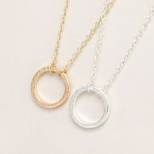 10pcs/lot Gold&Silver Forever Circle Pendant Necklace Popular Long Chain Choker Cute Female Wholesale NecklaceN083