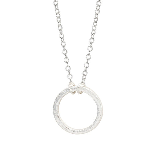 10pcs/lot Gold&Silver Forever Circle Pendant Necklace Popular Long Chain Choker Cute Female Wholesale NecklaceN083