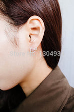 10pcs/lot Gold&Silver&Rose Plated Origami Lovely Wild Squirrel Stud Earrings, Animal Fashion Ear Studs-E23