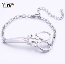 10pcs/lot Large Size Scissors Shaped bracelets in Gold and Silver Simple Cute Trendy Bracelet B029