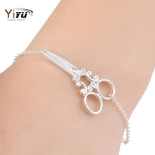 10pcs/lot Large Size Scissors Shaped bracelets in Gold and Silver Simple Cute Trendy Bracelet B029