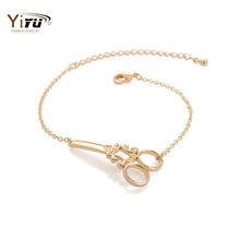10pcs/lot Large Size Scissors Shaped bracelets in Gold and Silver Simple Cute Trendy Bracelet B029