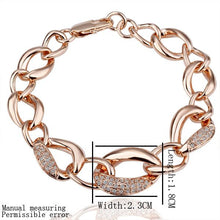 18K GP gold plated bracelet fashion jewelry bracelet nickel free plating platinum crystal bracelet bangle SMTPB023