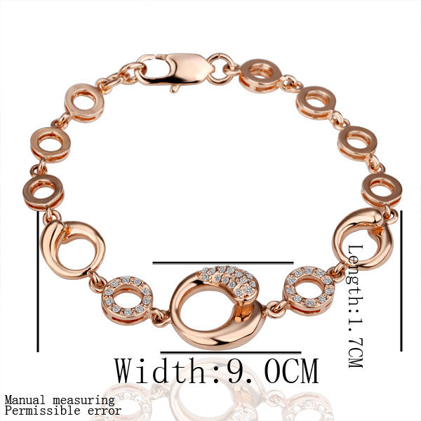 18K GP gold plated bracelet fashion jewelry bracelet nickel free plating platinum crystal bracelet bangle SMTPB017