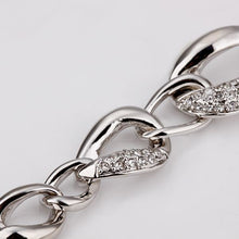 18K GP gold plated bracelet fashion jewelry bracelet nickel free plating platinum crystal bracelet bangle SMTPB022