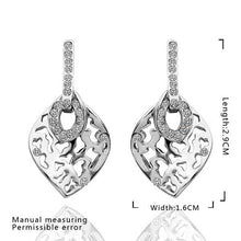 18K GP gold plated jewelry earring nickel free copper rhinestone crystal earrings Chrismas Gift SMTPE484